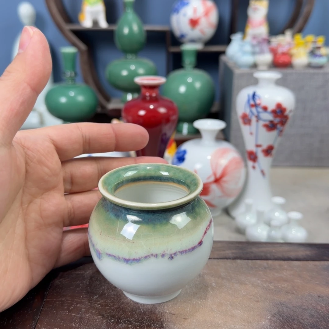 陶瓷手工小花器摆件