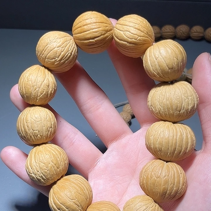 把件文玩核桃屁桃手串846