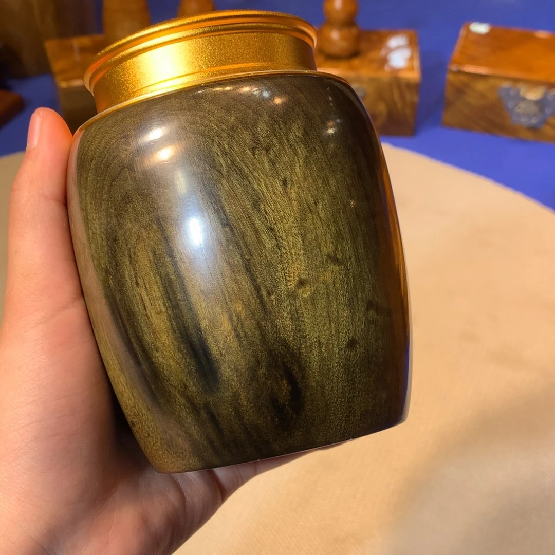 金丝楠阴沉木茶叶罐