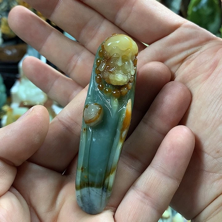 岫玉手把未镶嵌1****7