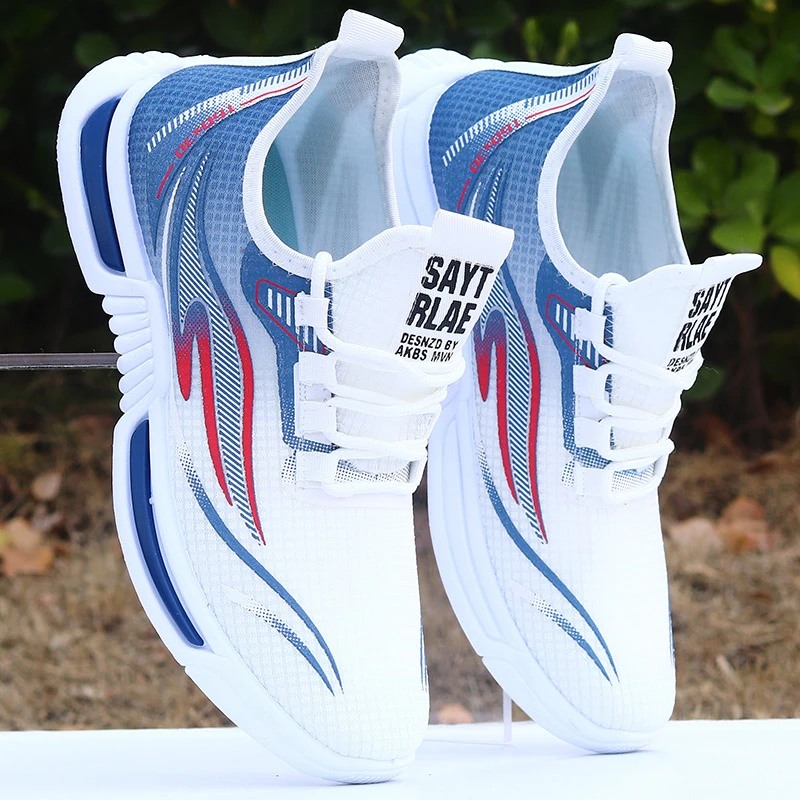 休闲夏季防滑透气网面鞋防臭防滑一脚蹬男鞋轻便工作休闲运动鞋子