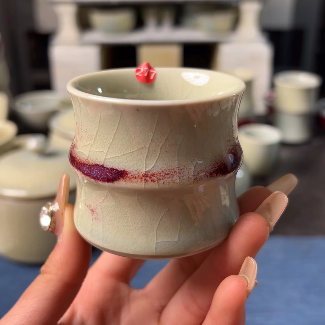 瓷片微瑕主人杯纯手工