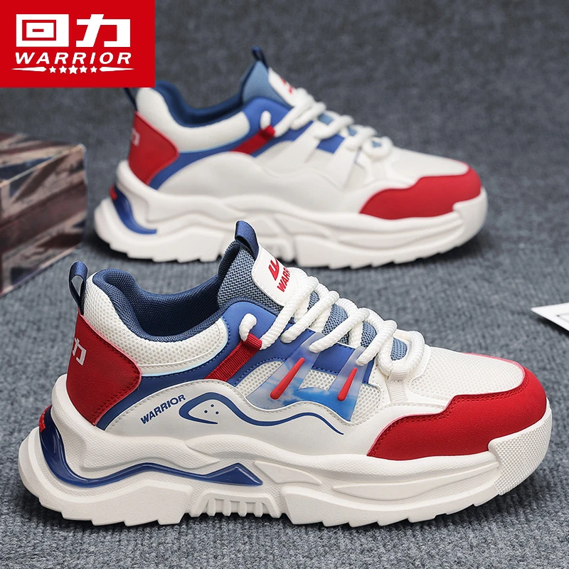 回力男鞋2025新款春季透气网面运动鞋男士潮鞋休闲百搭厚底老爹鞋