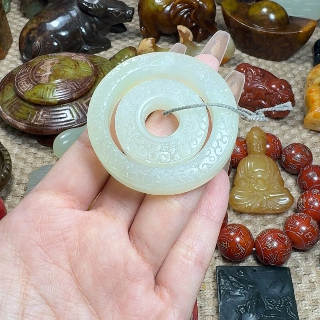 白玉菩提吊坠挂件