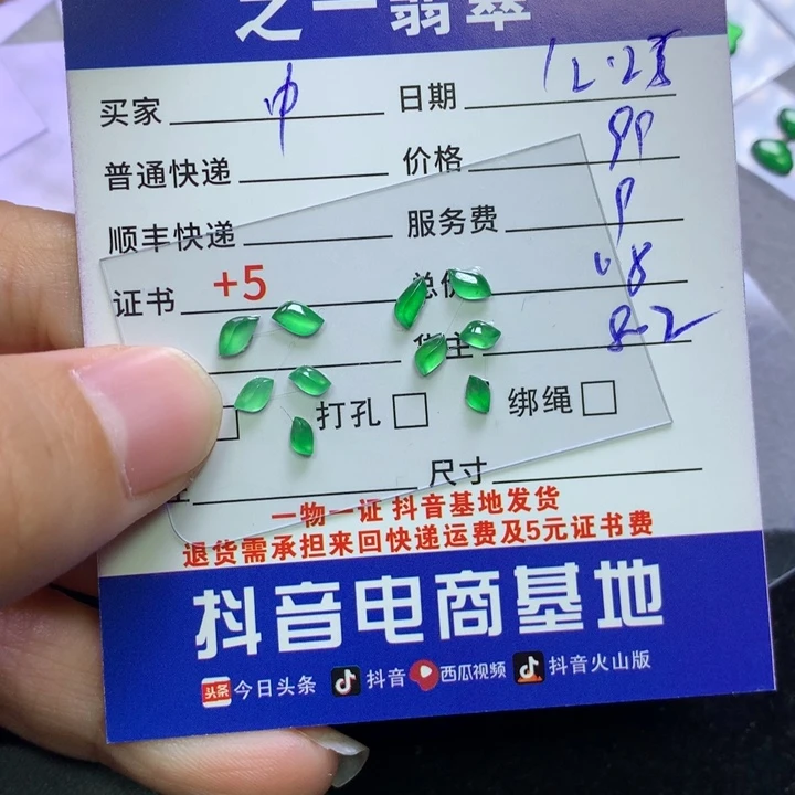 颈饰未镶嵌翡翠中****宝