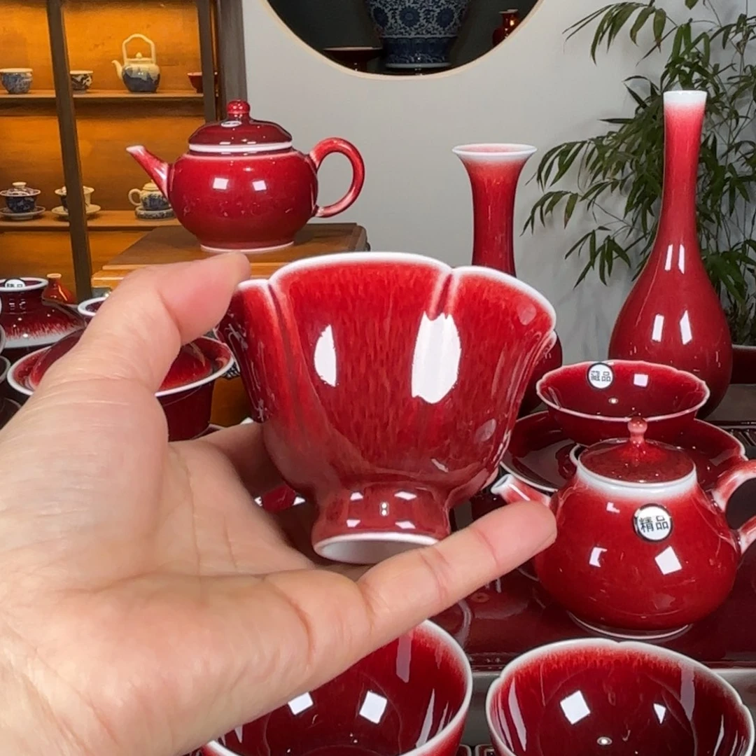 杯@*寒景德镇原矿郎红杯