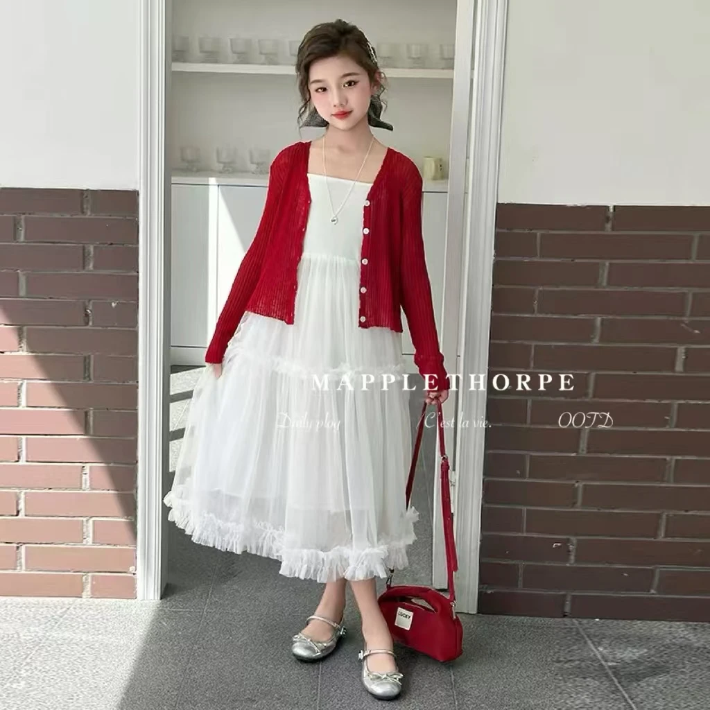 R2151儿童网纱连衣裙