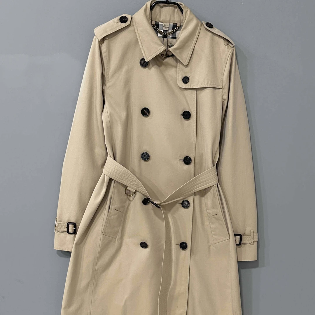 99新 BURBERRY/博柏利 肯辛顿双皇冠经典风衣/99新/UK10/86730