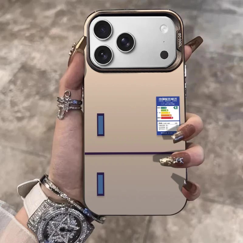 适用苹果17promax手机壳iPhone16硅胶15plus保护套14新款趣味冰箱