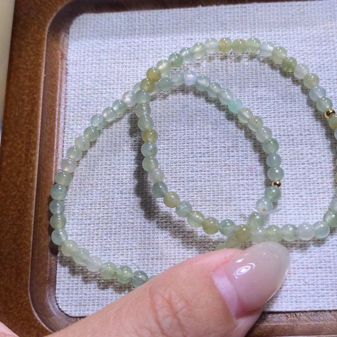 翡翠散珠福利小米珠微瑕