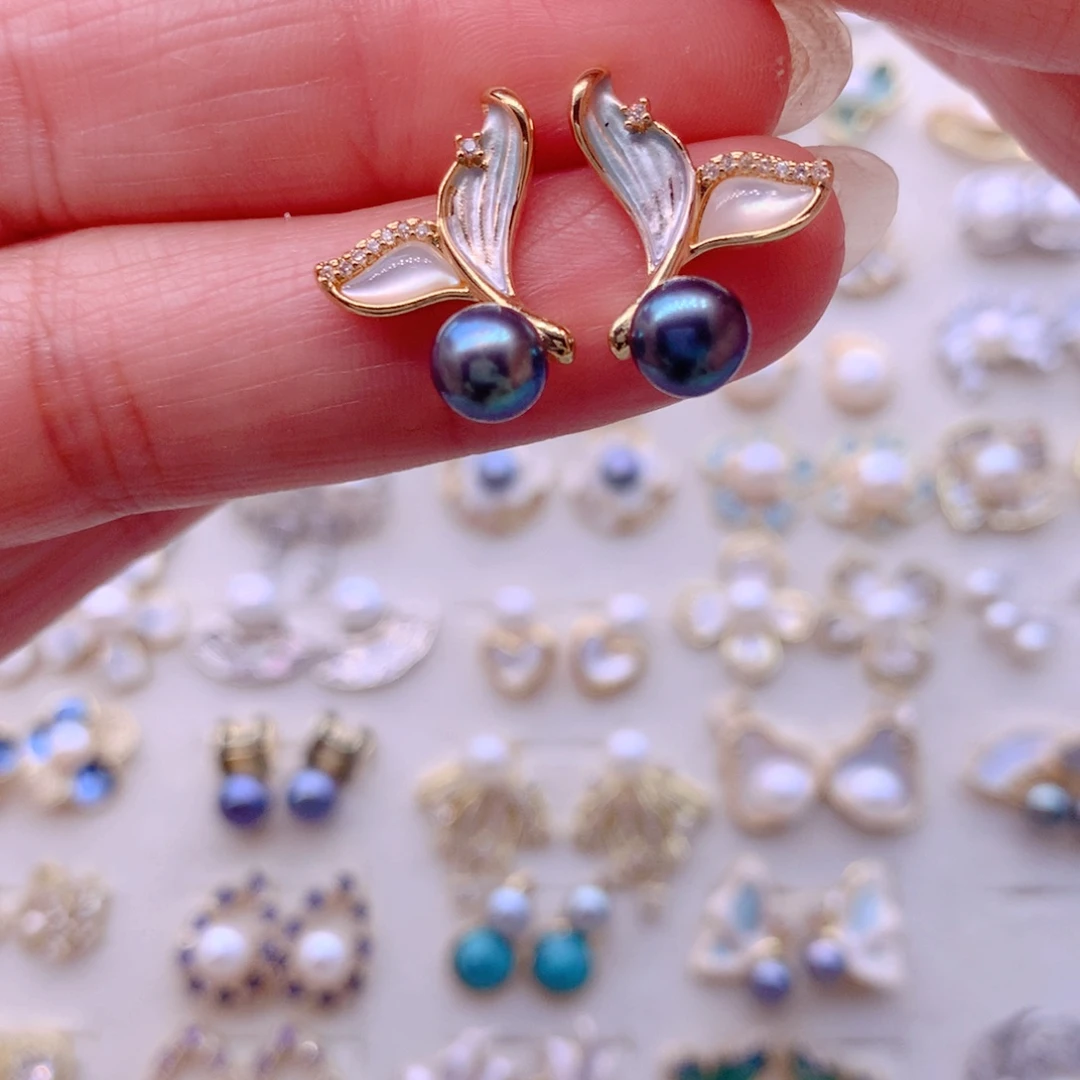 耳饰淡水珍珠合金