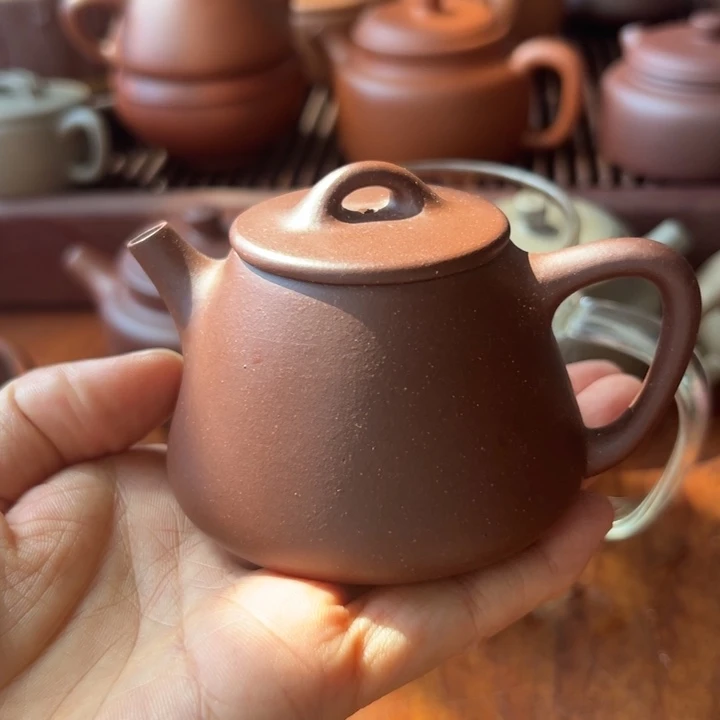 茶壶紫砂紫泥高瓢120cc
