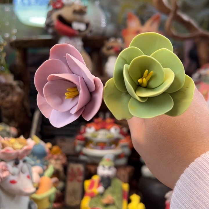 喵***喵摆件陶小镇青花每日有新品两支