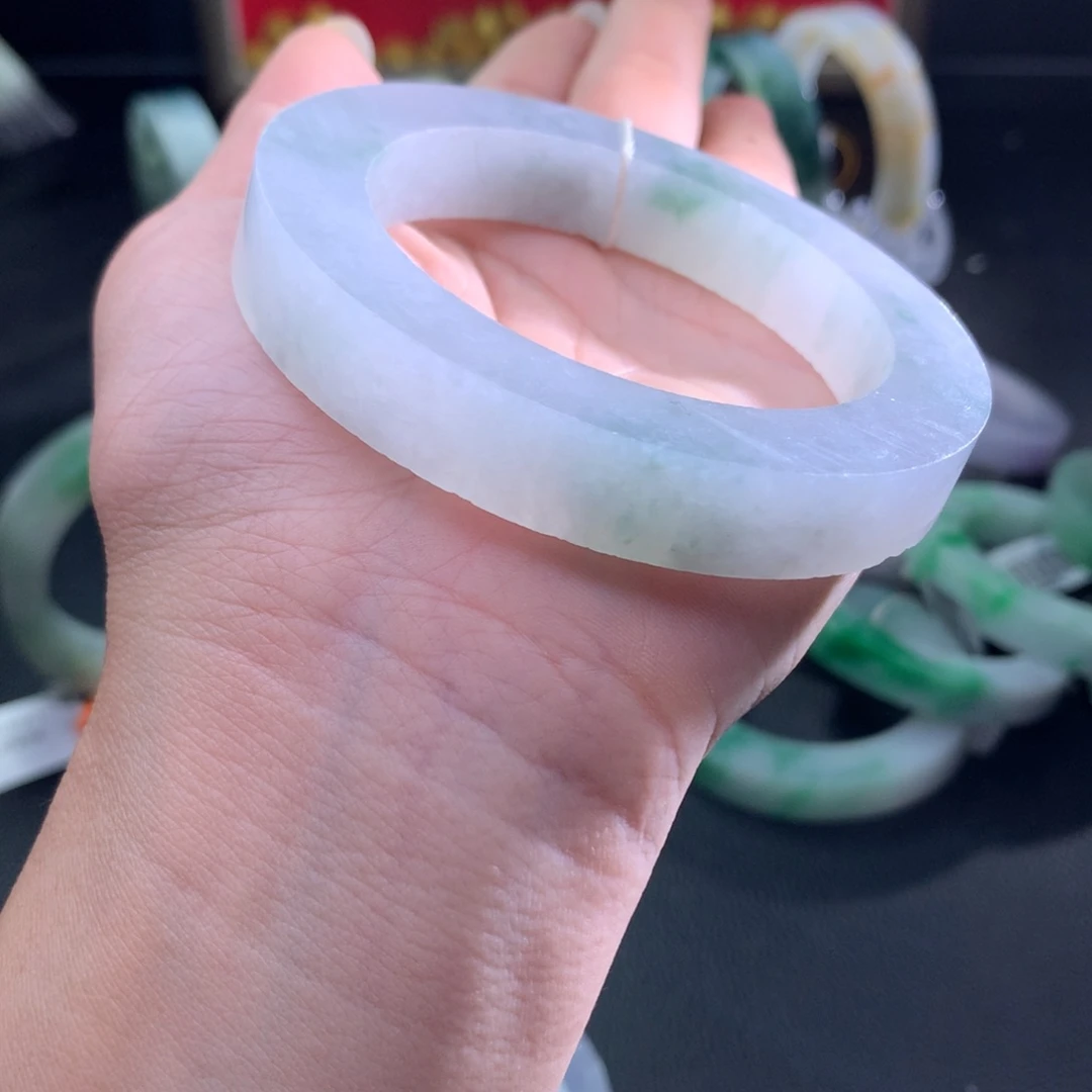 定制翡翠未镶嵌翡翠手镯55-61正