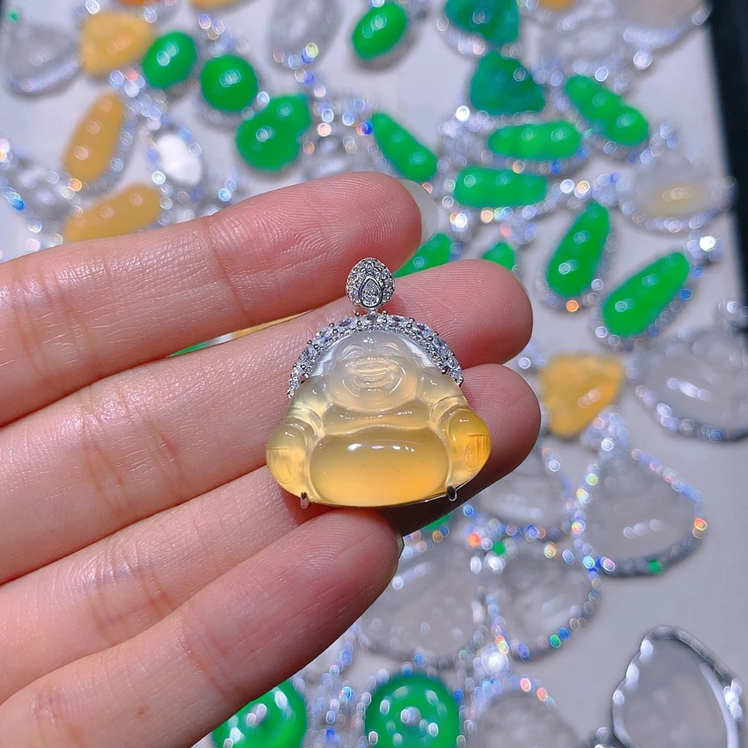 玛瑙/玉髓颈饰银S925镶嵌瓷**姐