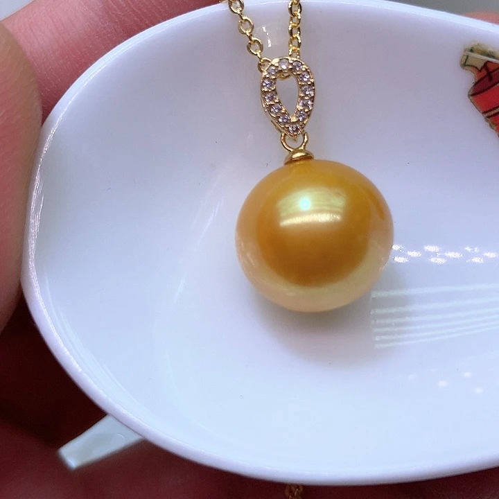 银S925镶嵌耳饰淡水珍珠