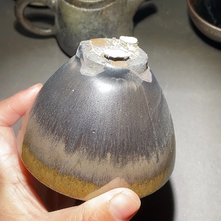 茶盏816 建窑建盏微瑕磨底