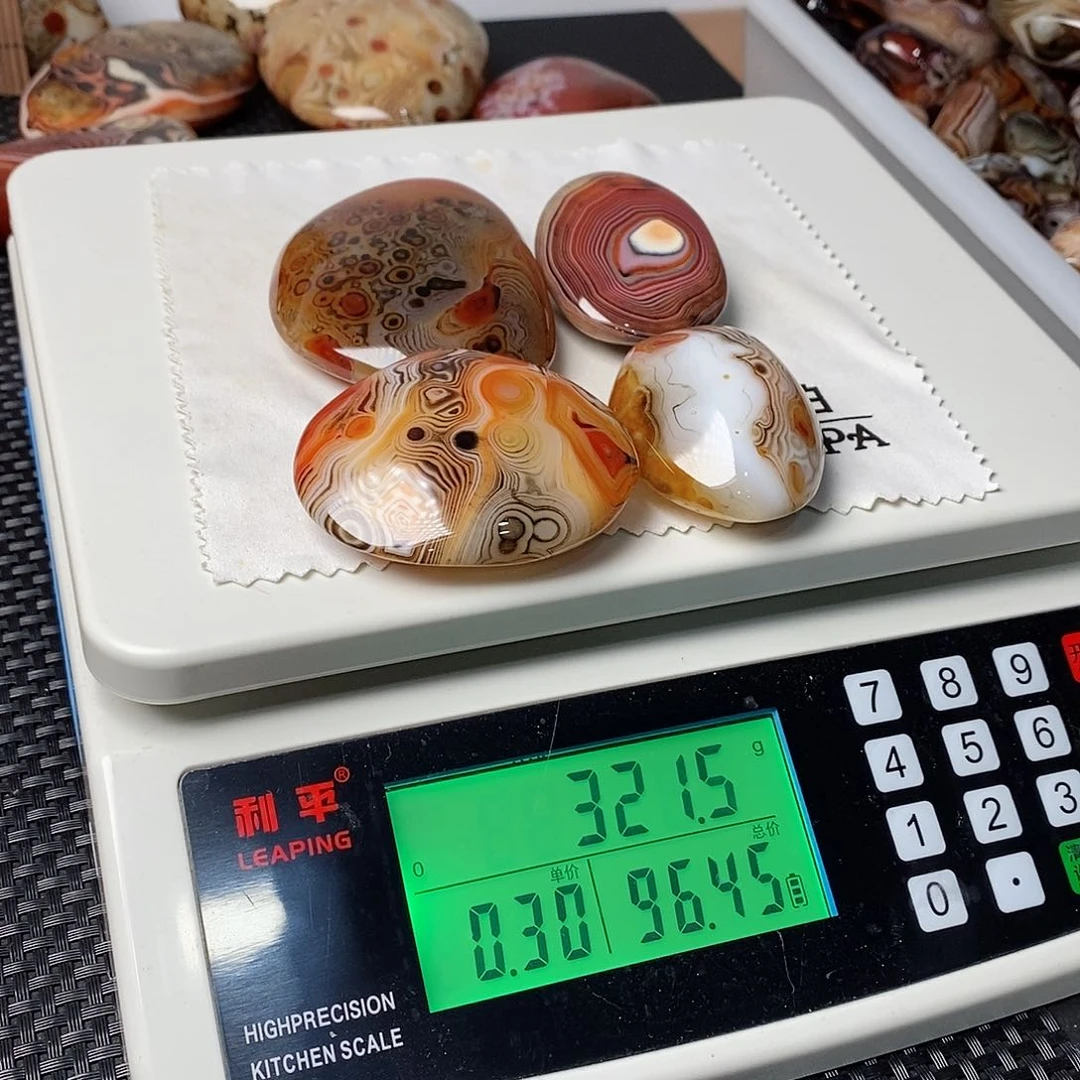 玛瑙/玉髓三毛未镶嵌力**澜