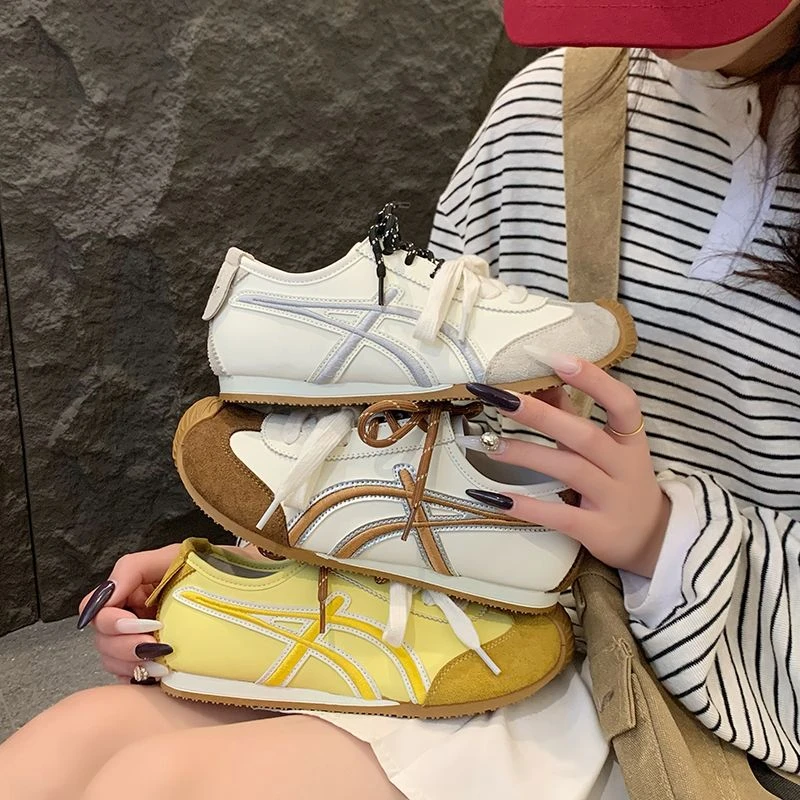 7+QR双系带时尚百搭阿甘鞋运动休闲板鞋德训鞋 DF&80-8