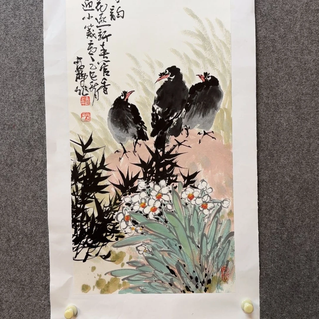国画娄鹏老师手绘作品