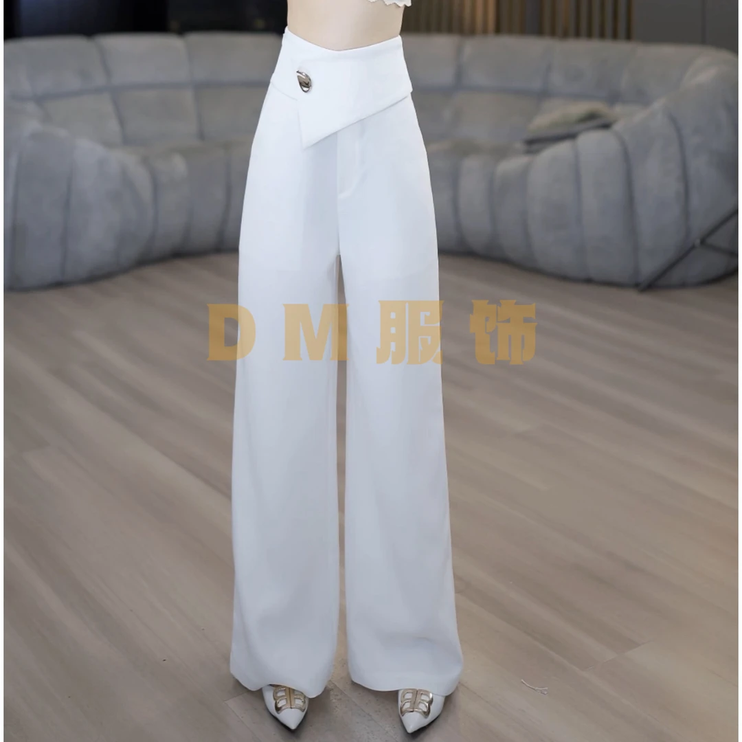 【D.M】订制款气质修身垂感直筒裤1188