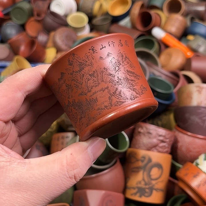 紫砂茶杯全手工紫砂主人杯