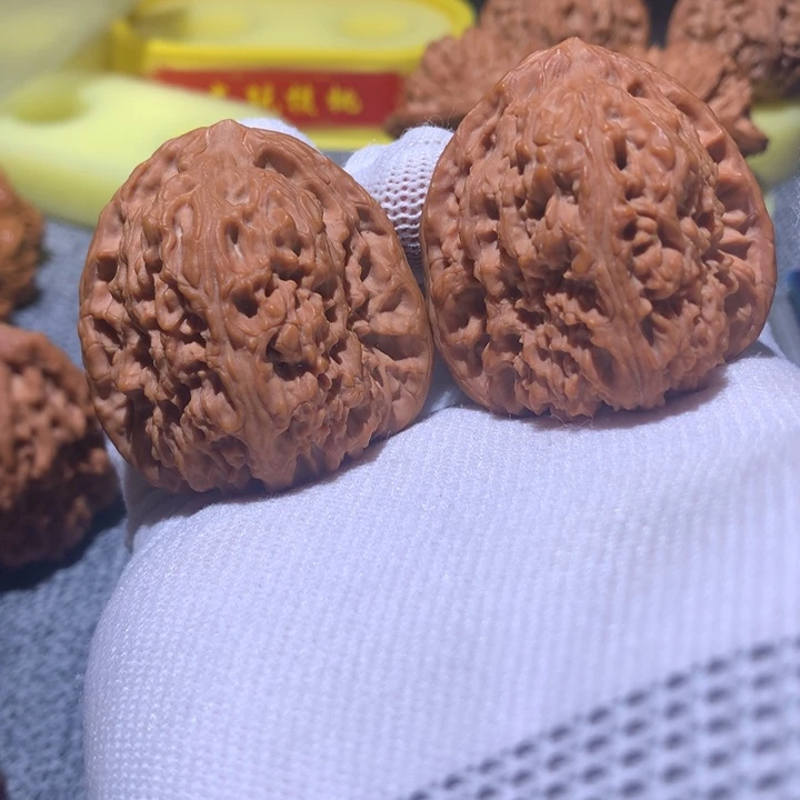 把件文玩核桃边41高41肚42全品南疆石47.9g