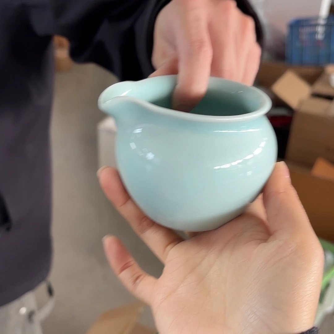 龙泉云间青瓷小米茶器