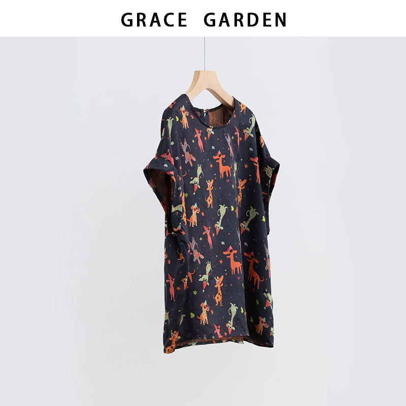 GRACE GARDEN【小狗T！】时尚卡通小狗无袖衬衫NCY5F1743