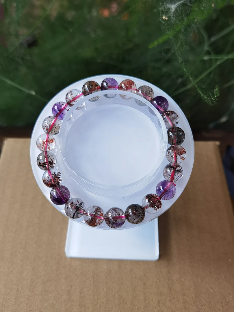 【委员优选】天然超七单圈手链9mm 多样性发一 DJ2596