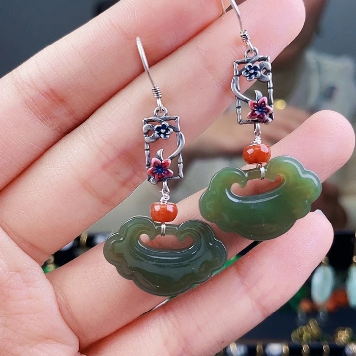 和田玉珠宝奇石银S925镶嵌