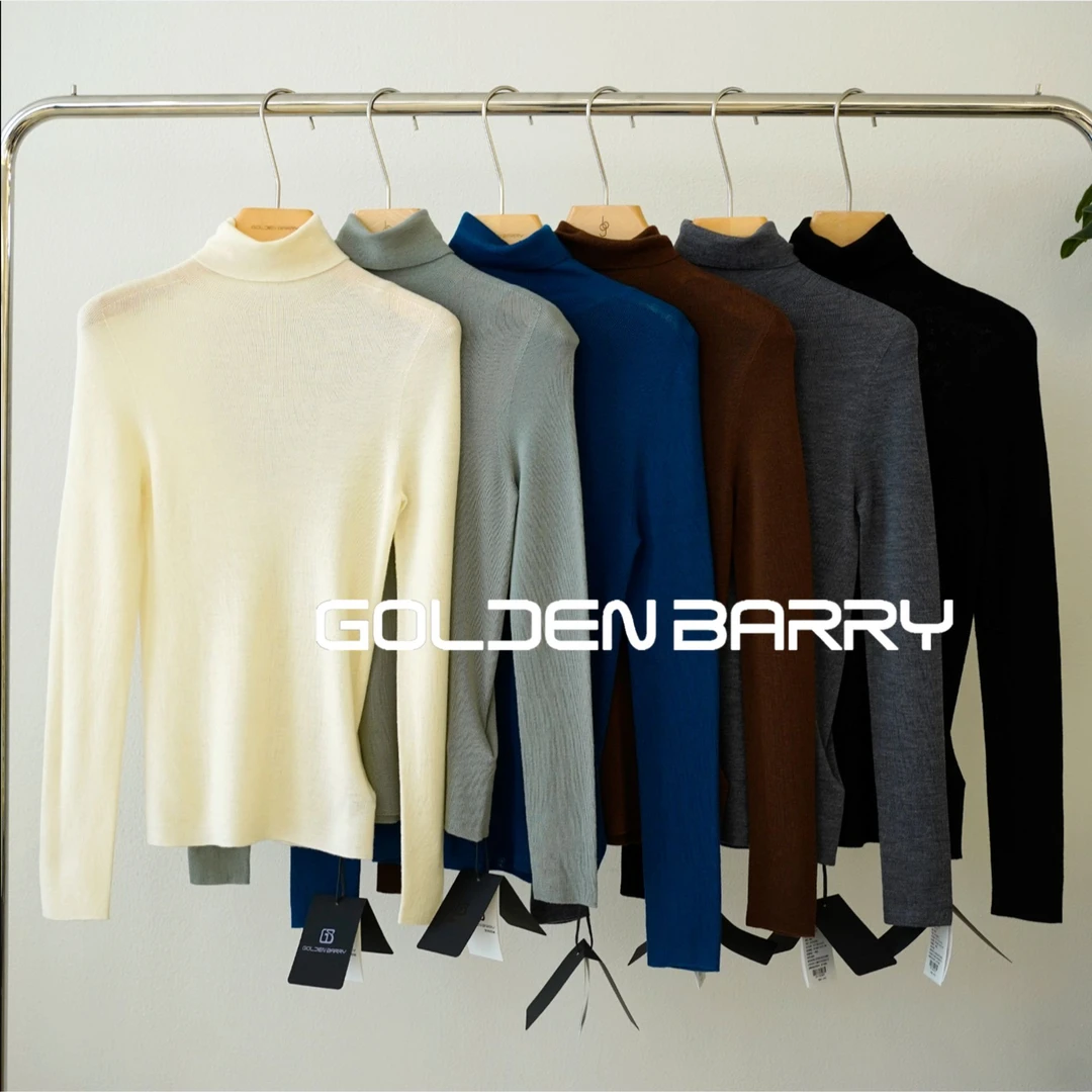 GOLDENBARRY【返季福 利】241135高领羊毛毛衣