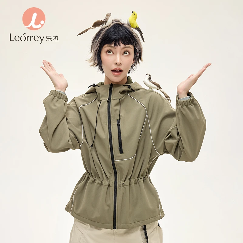 Leorrey/乐拉长款宽松H版型耐磨耐造拒水防护秋冬运动外套WT0305