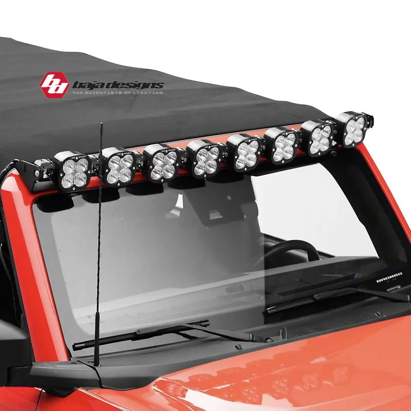 巴哈满天星射灯烈马牧马人霸王龙猛禽13米51寸车顶越野灯巴哈射灯