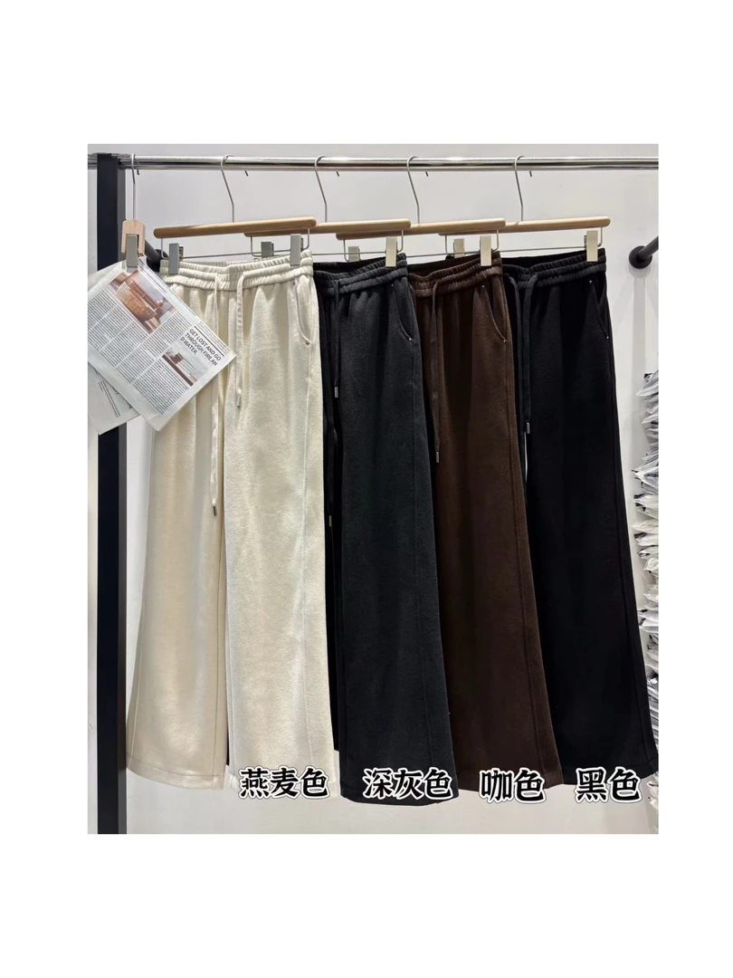 伊伊.秋冬新款高腰窄版直筒裤显瘦百搭垂感好面料舒适