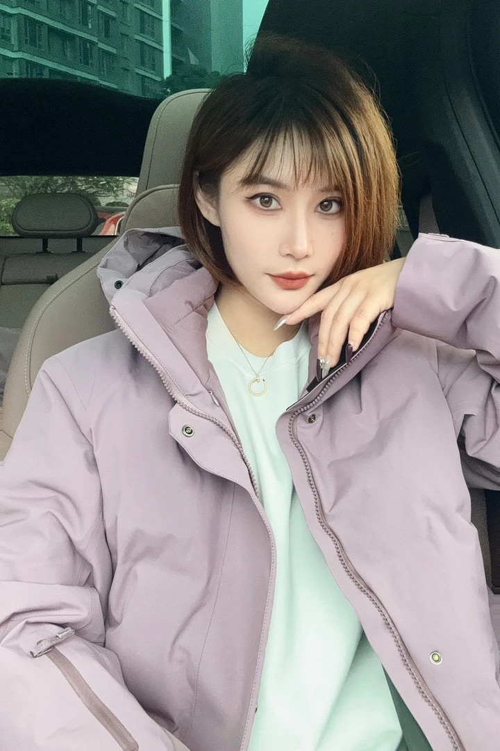 （周周专属链接）AG鹅绒加厚压胶短款户外冬季连帽防水保暖