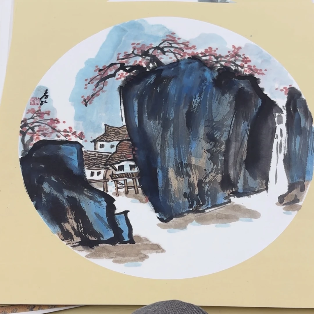 国画38-38卡纸作品艺