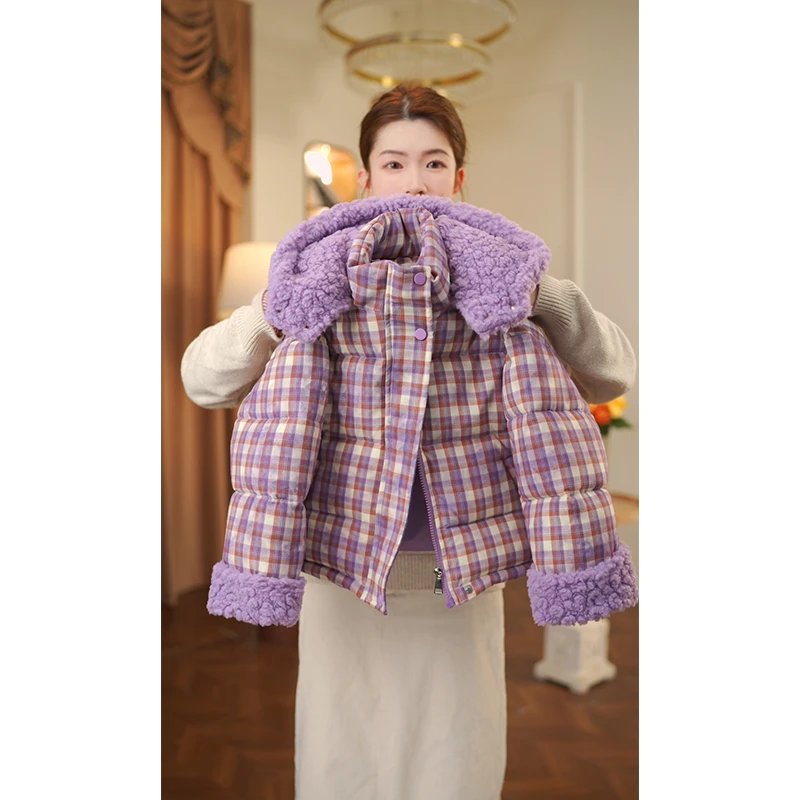 女童冬季棉服2025新款洋气儿童时髦夹棉加厚棉衣女孩冬装保暖外套