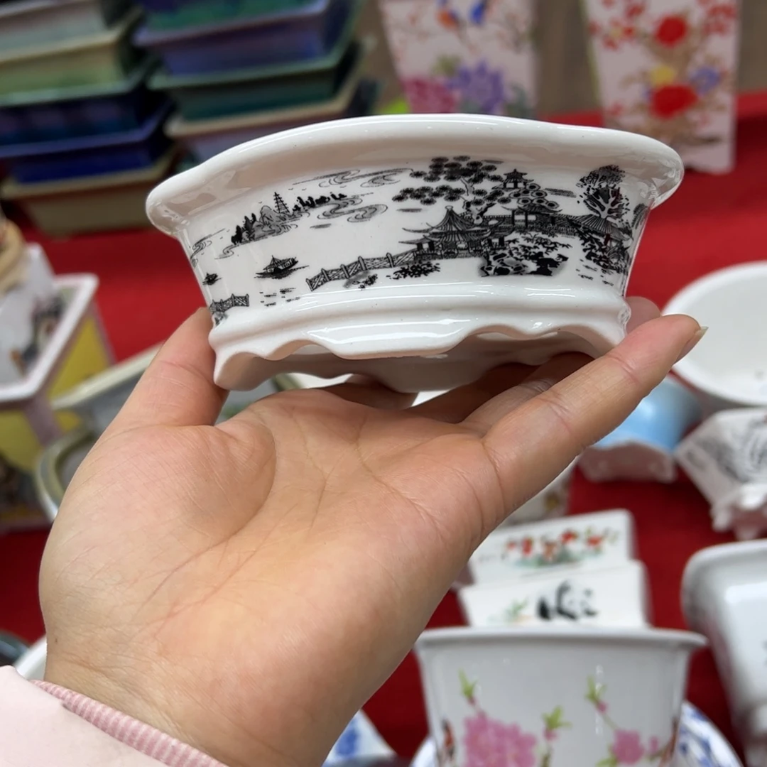 紫砂花盆162号瑕疵13/12/4cm