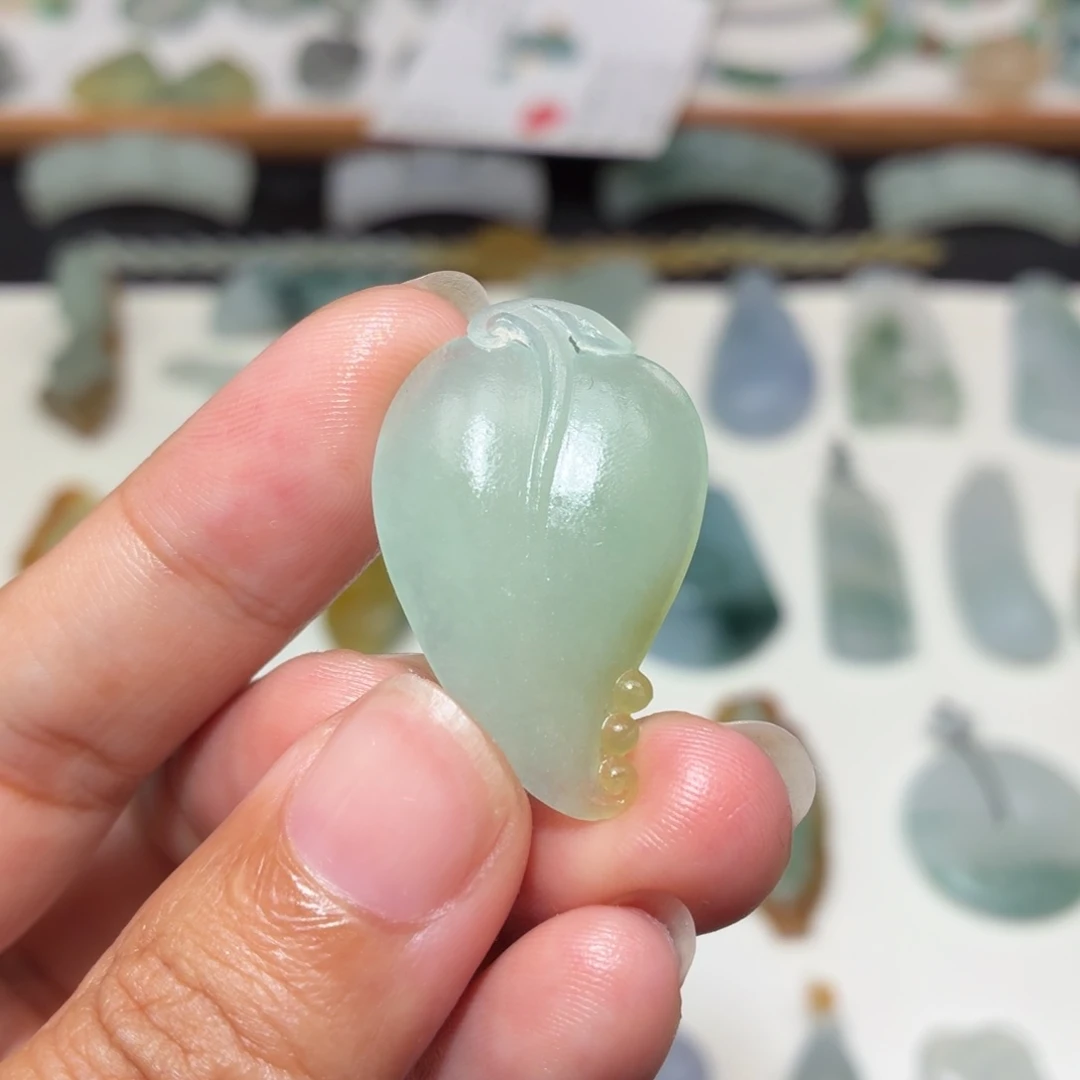 定制翡翠未镶嵌叶子