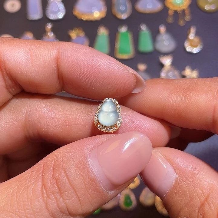 翡翠银S925镶嵌颈饰