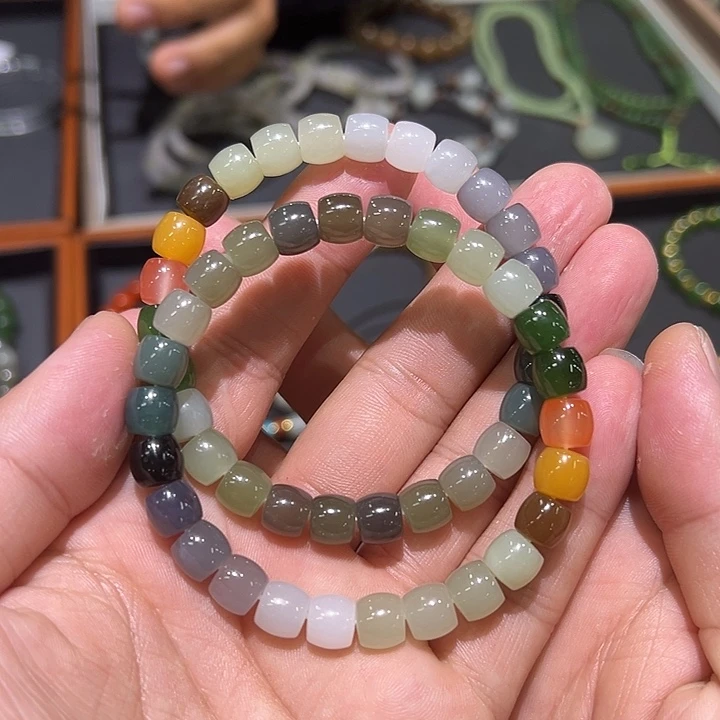 和田玉未镶嵌手串多样性发货拍一发一