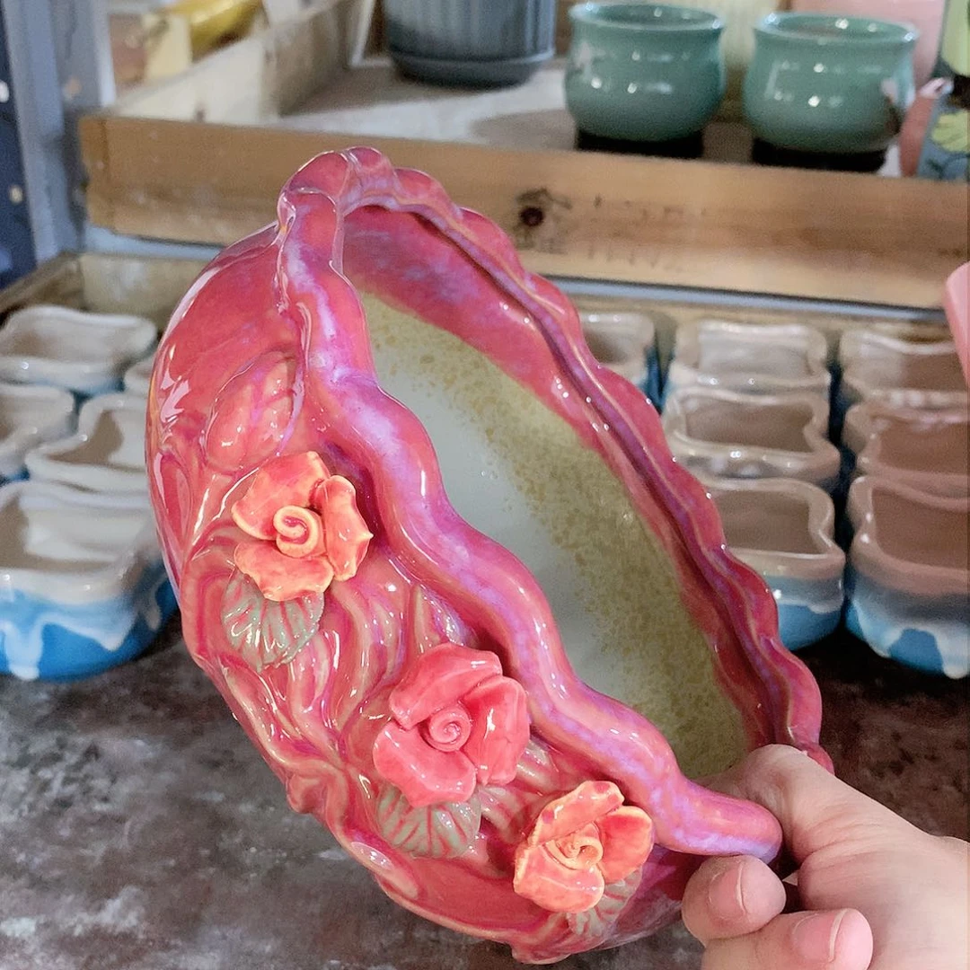 陶瓷陶瓷多肉花盆特价