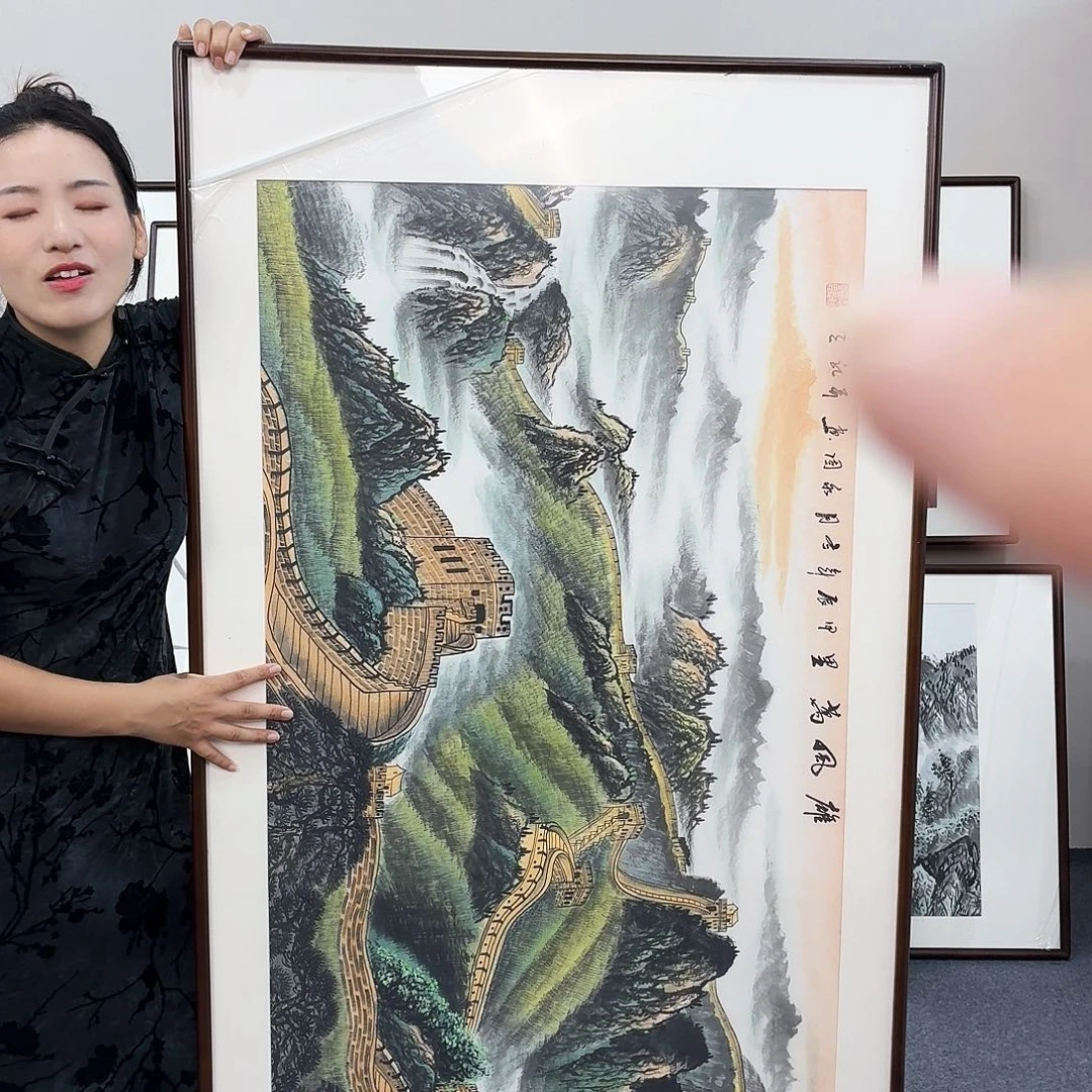 国画手绘作品160×80尺寸