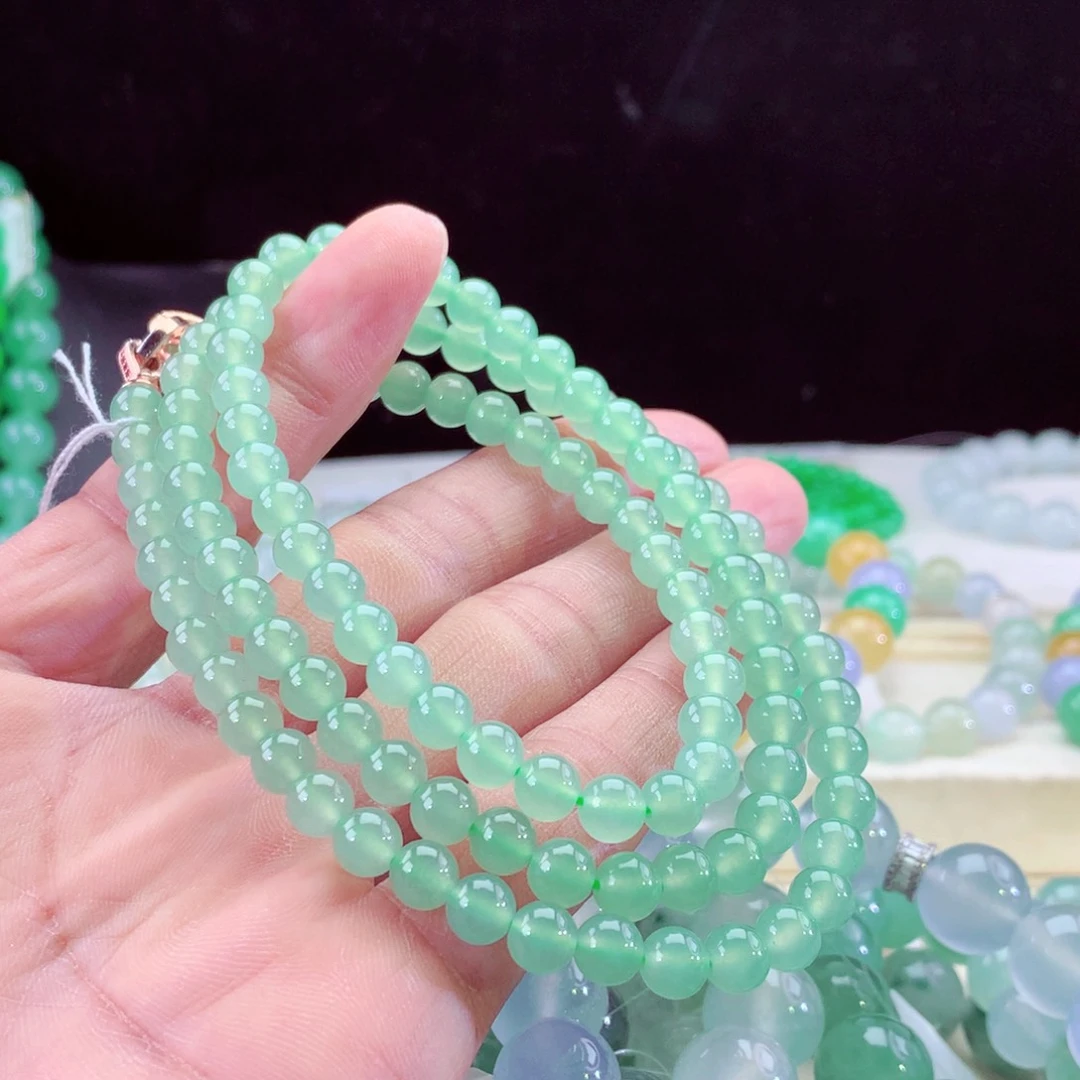 翡翠手链未镶嵌卡6