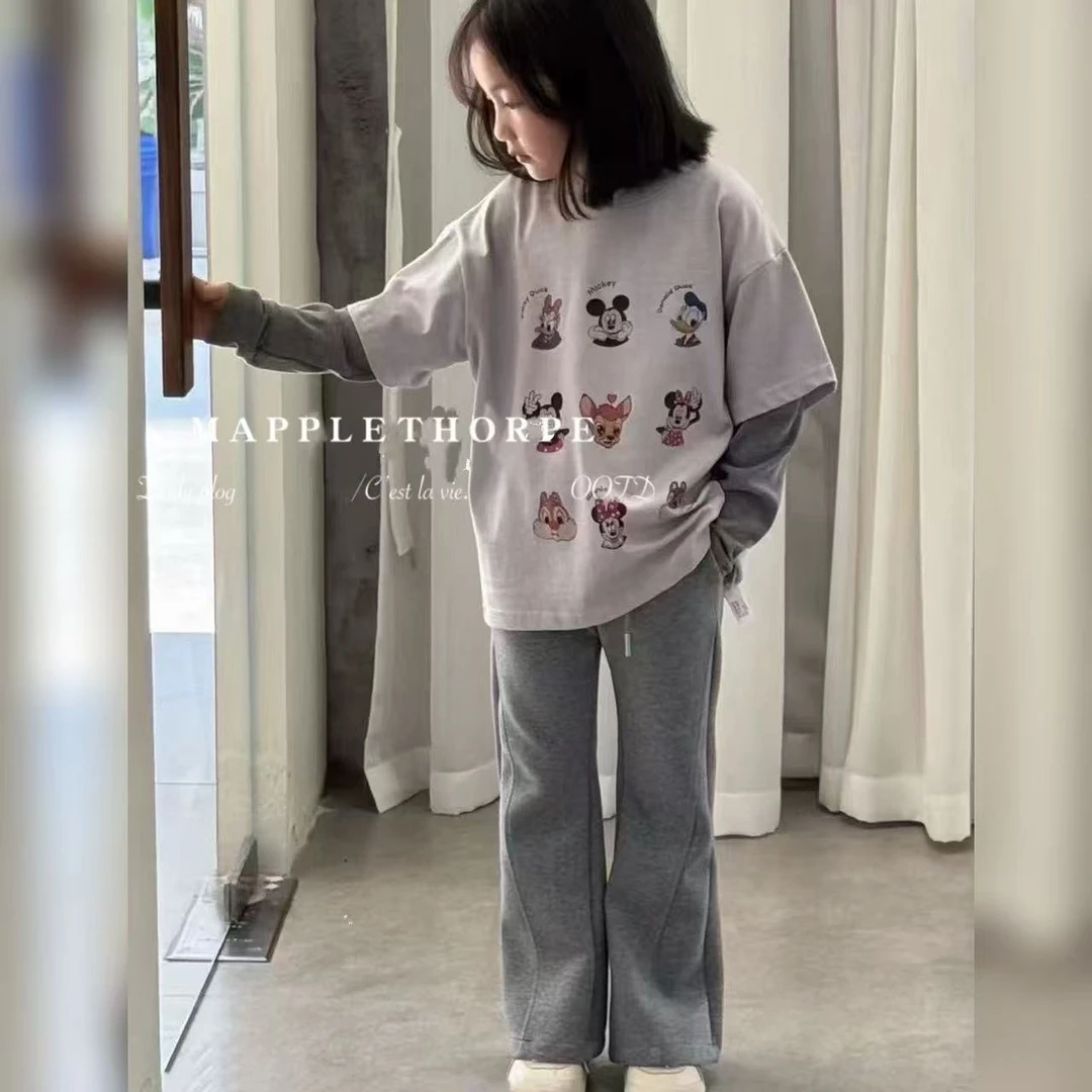 V1252儿童微喇裤