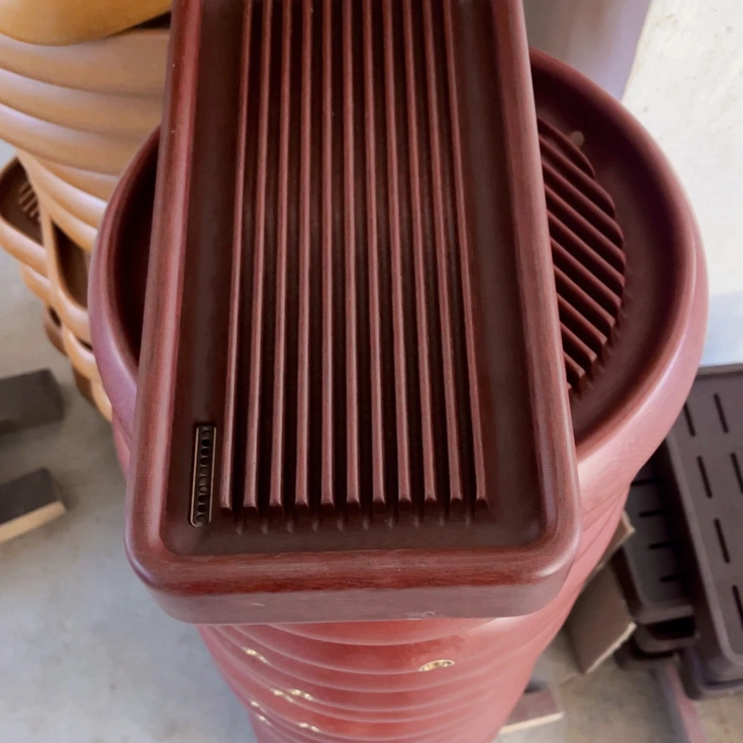 迷***彩电木茶盘红料小圆33*16