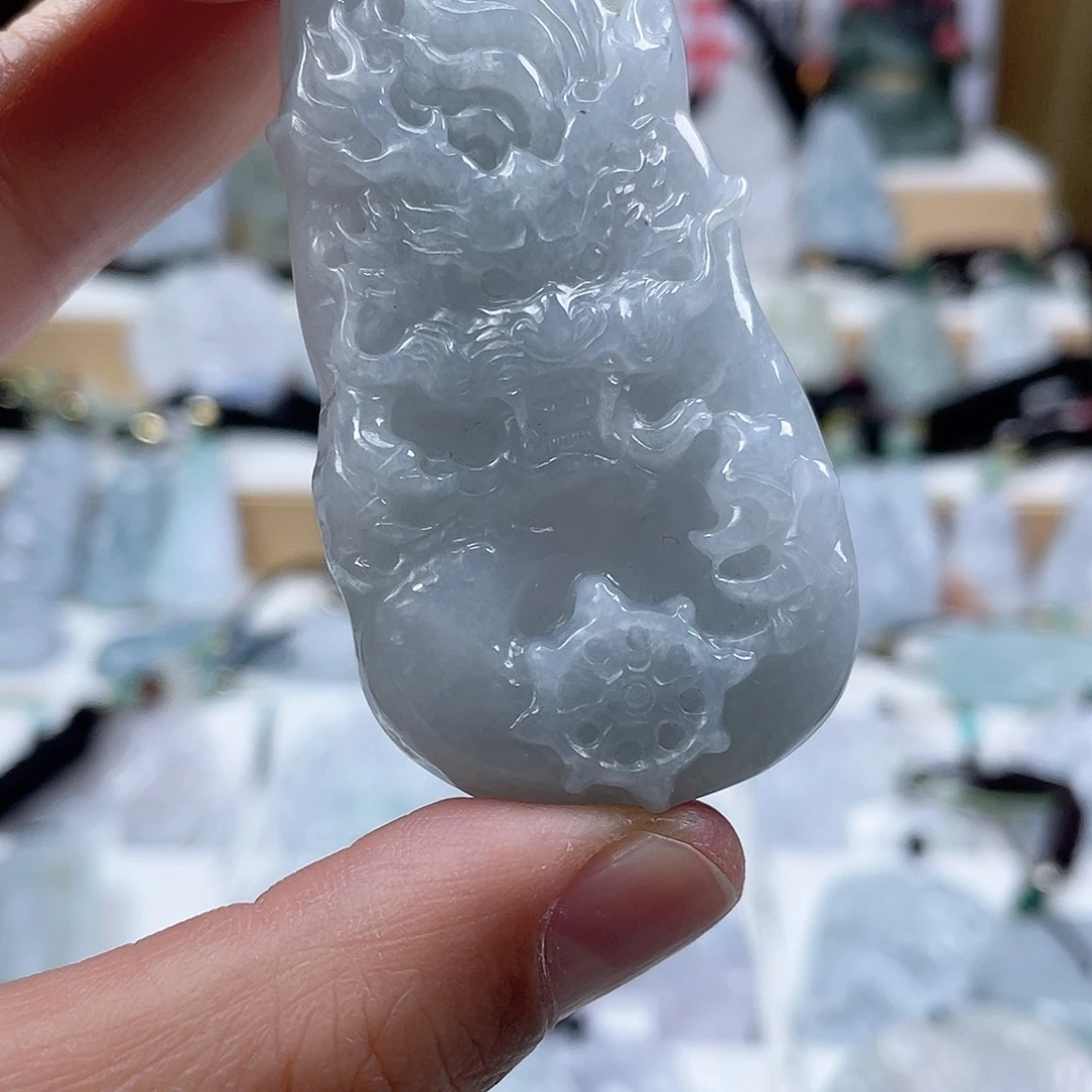 翡翠颈饰未镶嵌空*?0411挂件