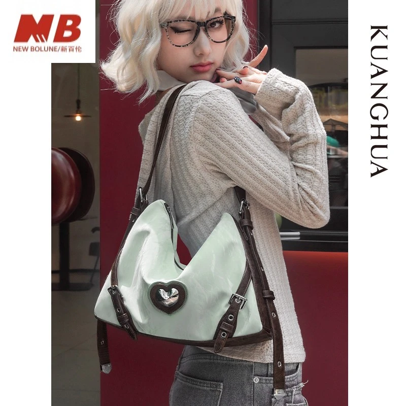 新百伦【夏季爆款】哐花2025松弛感包包清爽感单肩斜挎包小众设计