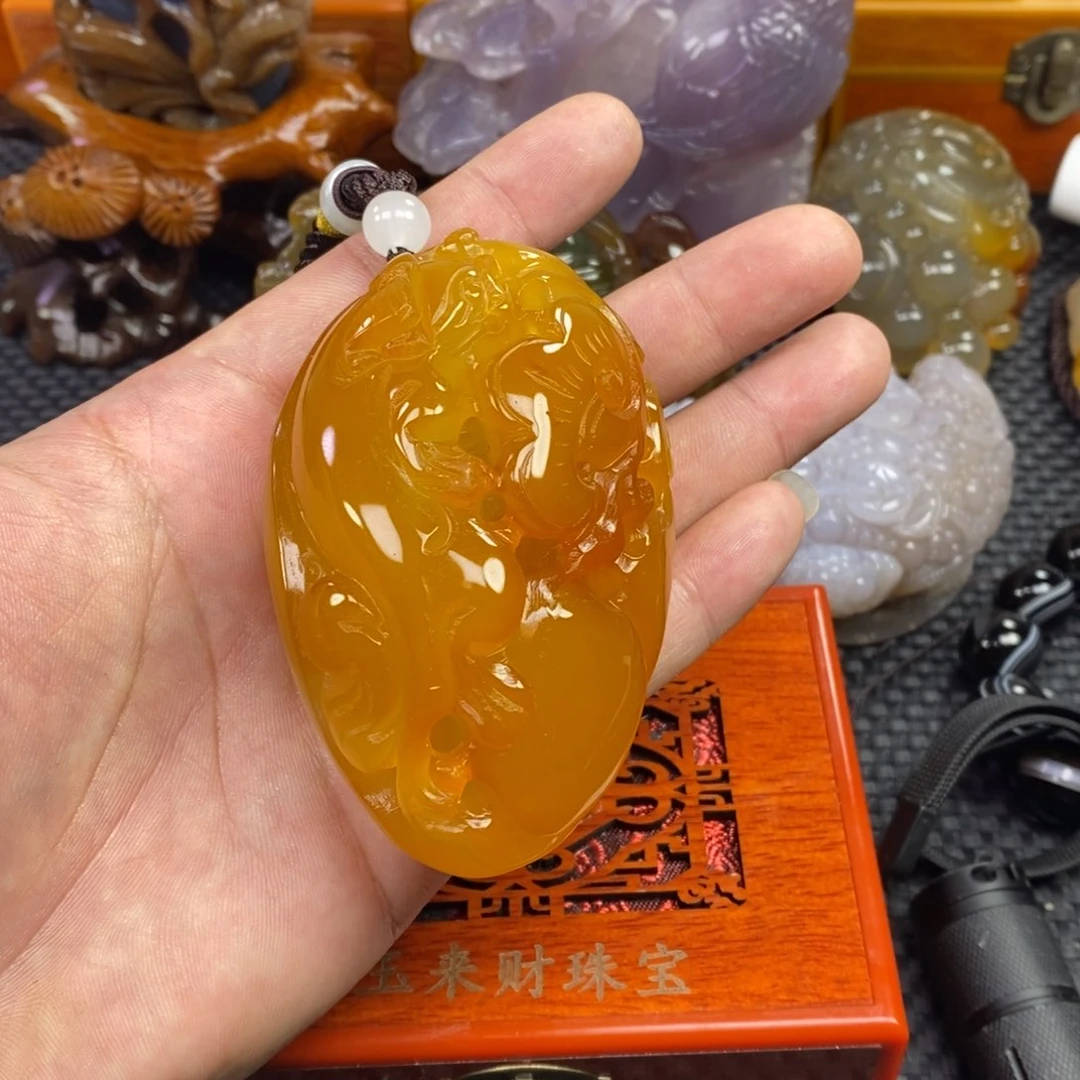 玛瑙/玉髓手把未镶嵌任****园